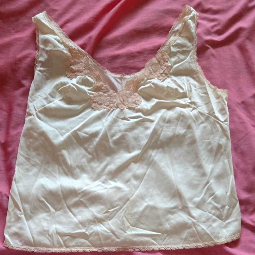 Vintage Cream Lace Camisole